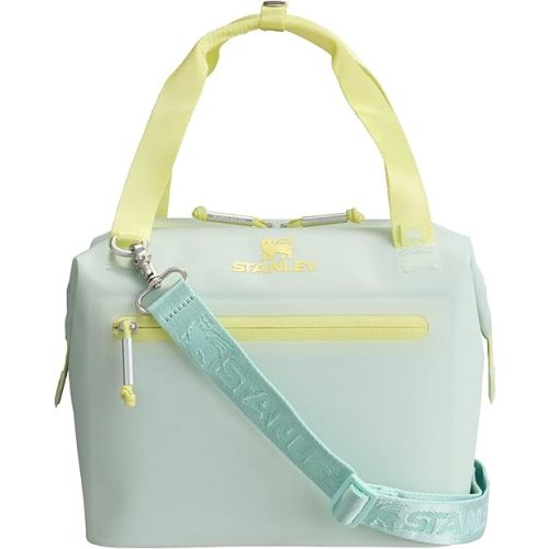 Stanley All Day Julienne Mini Soft Cooler Bag and Lunch Box in Mist| 10-Can Recycled Polyester Cooler | 12-Hour Cooling | Travel Cooler