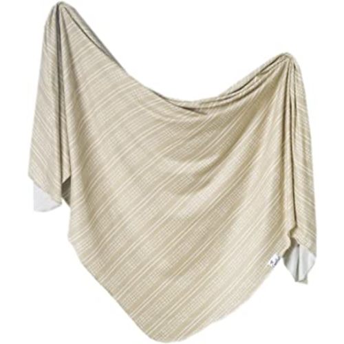Copper Pearl Large Premium Knit Baby Swaddle Receiving Blanket Clay