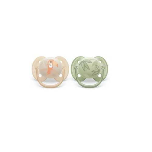 Philips Avent Ultra Soft Pacifier 0-6 Months, Toucan / Green Leaves, 2 pack SCF091/07 - Walmart.ca