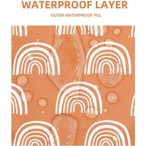 2 Pack Wet Dry Bags for Baby Cloth Diapers&Breast Pump Parts, Waterproof Reusable Wet Bag with Two Zippered Pockets & Handle, Beach Pool Gym Bag Stroller Yoga Toiletries Daycare Organizer for Swimsuit Wet Clothes, 11.8 inch x 15.7inch - Brown