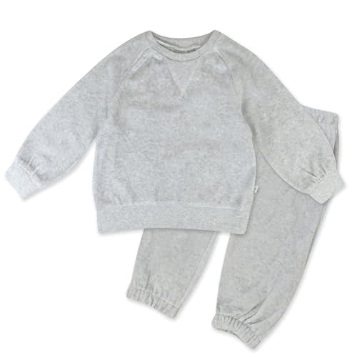 HonestBaby 2-Pack Harem Sweatpants Organic Cotton for Infant Baby & Toddler Unisex Boys & Girls