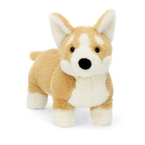 Jellycat Betty Corgi Plush Stuffed Animal Toy, Eco-Friendly Soft Machine Washable Dog Pillow Doll Gift for Kids, Christmas Birthday Party Gifts, Children's Collectible Cuddly Cartoon Plushie