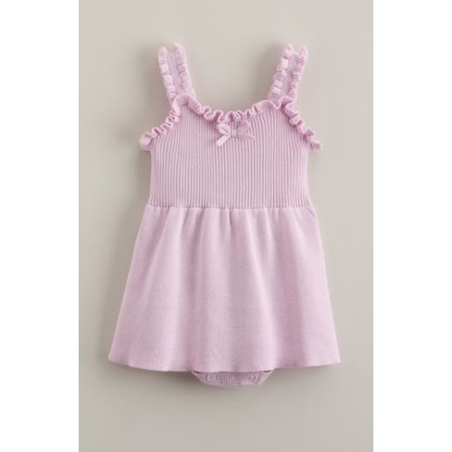 Ruffle Accent Skirted Sweater Bodysuit, 3M