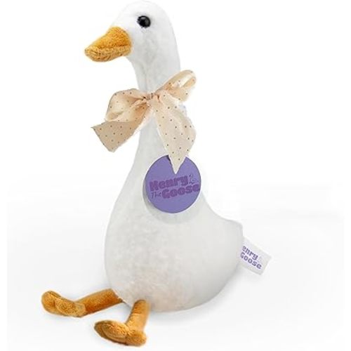 Silly Goose Stuffed Animal – Ultra-Soft Stuffed Goose Plush Toy, 12x8 Inches | Gift-Ready Duck Plush for Kids, Boys & Girls, Nursery, Party Decor & Favors