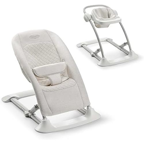 Graco Jumpstart 4-in-1 Activity Infant Bouncer and Jumper - 4 Ways to Play with Floor Seat and Kids Chair Modes