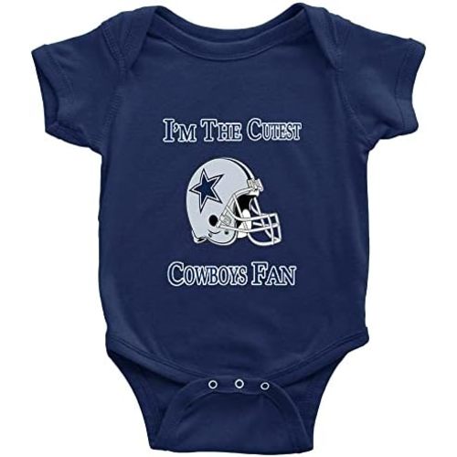 I'm The Cutest Cowboys Fan Bodysuit Unisex Baby One-Piece