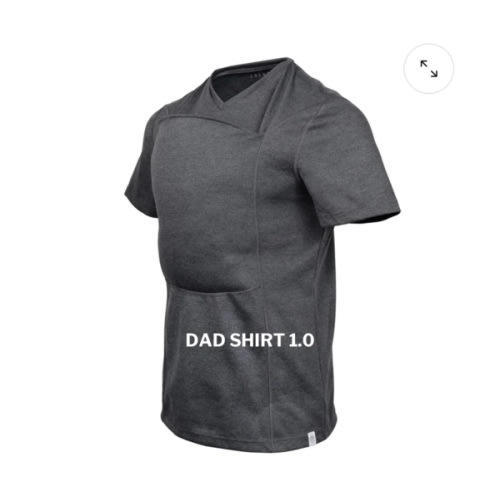 Lalabu Dad Shirt | Original Babywearing T-Shirt with Kangaroo Pouch | Baby Wrap Carrier for Newborns & Infants | Baby Wrap Carrier for Newborns | Essential for new Dads