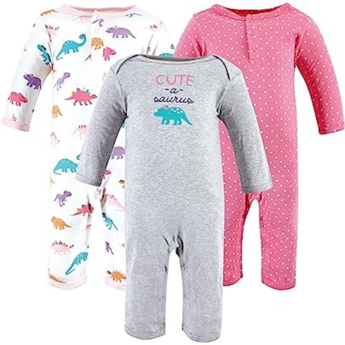 Hudson Baby baby-girls Cotton Coveralls