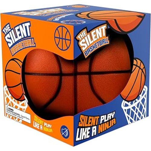 Silent Basketball Size 5 (27.5") – Not Vacuum Shipped - 2025 Upgraded Airless Soft Foam Ball Soundless for Quiet Dribbling and Indoor Training – Real Feel Higher Bounce No Noise