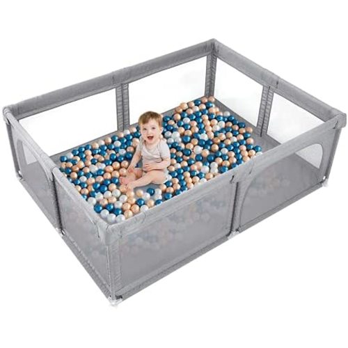 Baby Playpen Portable Kids Safety Play Center Yard Home Indoor Fence Anti-Fall Play Pen, Playpens for Babies, Extra Large Playard, Anti-Fall Playpen