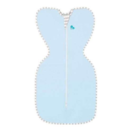 Love to Dream Swaddle, Baby Sleep Sack, Swaddle Up Self-Soothing Swaddles for Newborns, Get Longer Sleep, Snug Fit Helps Calm Startle Reflex, Lite 0.2 Tog, 5-8.5 lbs, Blue