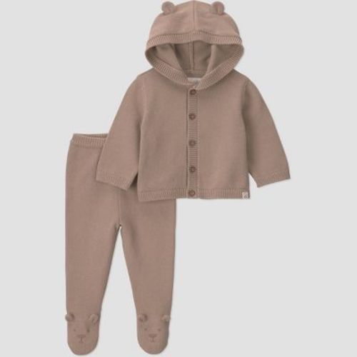 Little Planet By Carter's Baby 2pc Footed bear set - Brown Brown 3M
