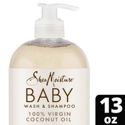 Sheamoisture Baby Wash & Shampoo 100% Virgin Coconut Oil Hydrate & Nourish For Delicate Skin - 13 Fl Oz