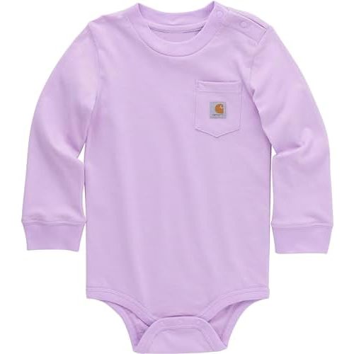 Carhartt Unisex Baby Long-Sleeve Pocket Bodysuit