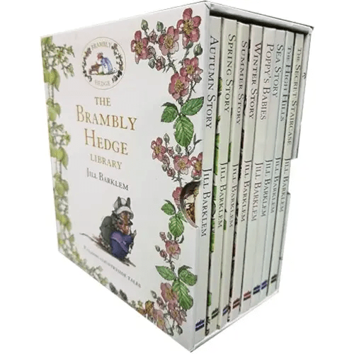 Brambly Hedge Collection Jill Barklem 8 Books Set (Autumn Story, Spring Story, Summer Story, Winter Story, Poppy's Babies, Sea Story, The High Hills, The Secret Staircase)