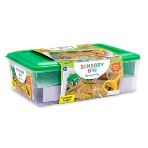 Dinosaur Dig Sensory Bin - Creativity For Kids