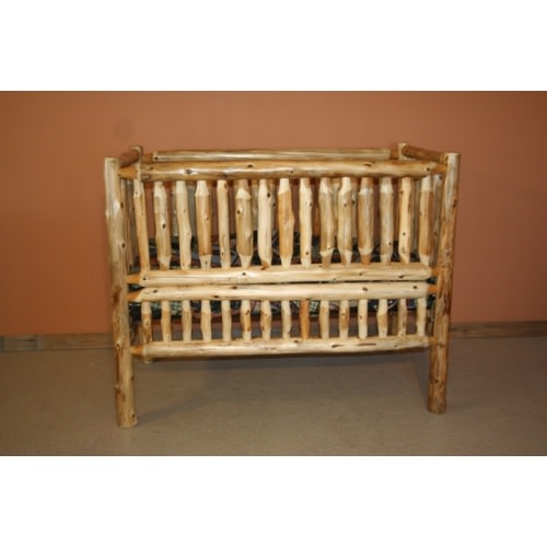 Cedar Log Baby Crib Convertible