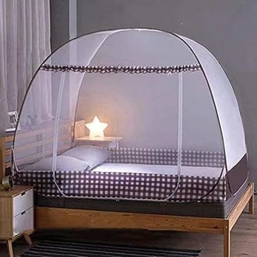Large Mosquito Net Tent Canopy for Bed - Folding Portable Design Travel POP UP Netting, L80*W72*H60inch Queen King Size