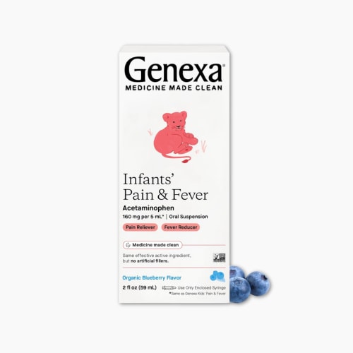 Genexa Infants’ Acetaminophen Oral Suspension, Organic Blueberry Flavor - 2 oz