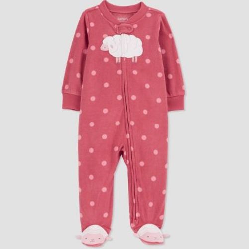 Carter's Just One You® Baby Sheep Fleece Sleep N' Play - Pink 6m
