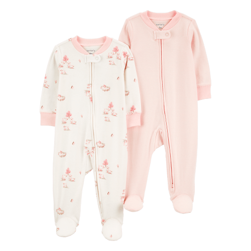 Baby 2-Pack 2-Way Zip Cotton Sleep & Play Pajamas - Carter's | Carter's