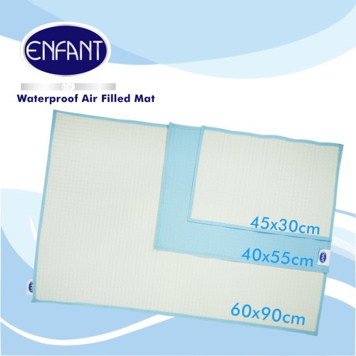 60x90 Enfant Waterproof Air-Filled Rubber Diaper Changing Mat
