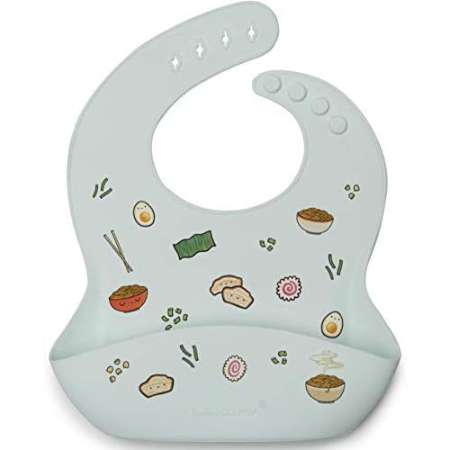 Loulou Lollipop Soft, Waterproof Silicone Feeding Bib for Babies and Toddlers
