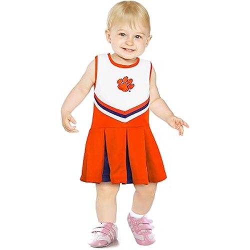 Little King NCAA Infant/Toddler Girls One Piece Team Cheer Jumper Dress Sizes 6M 12M 18M 2T 3T 4T