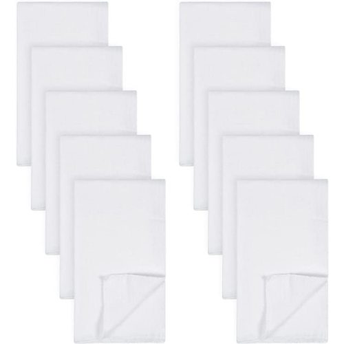 Gerber Unisex Baby Boys Girls Birdseye Flatfold Cloth Diapers Multipack White 10 Pack - 10 Count (Pack of 1)