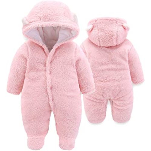 XMWEALTHY Unisex Baby Clothes Winter Coats Cute Newborn Infant Jumpsuit Snowsuit Bodysuits Registry for Baby Essentials Stuff