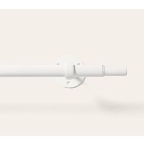 Metal Rod, 48-88 Inches, White
