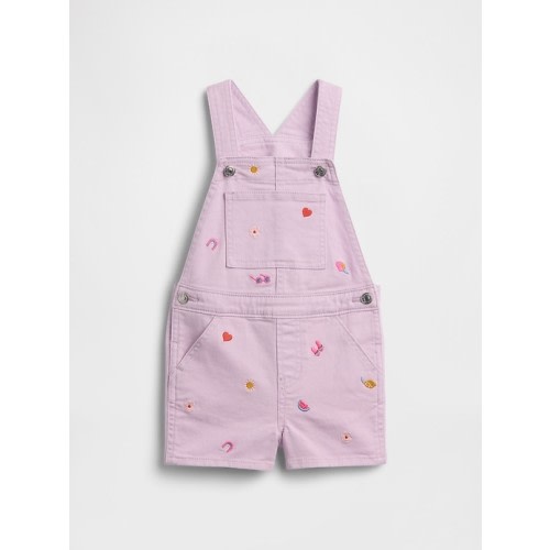 babyGap Embroidered Denim Shortalls