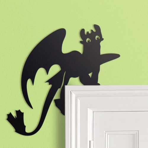 Toothless Metal Door Frame Topper | How to Train Your Dragon | Dragon Art | Fantasy Gift | Mythology | Fantasy | D&D |