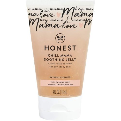 The Honest Company Honest Mama Chill Mama Soothing Jelly | Cooling Formula for Itchy, Dry, Growing Belly | Aloe + Eucalyptus Infused | 4 fl oz