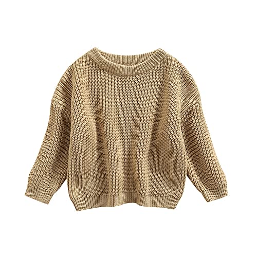 Afunbaby Baby Girl Boy Knit Sweater Blouse Pullover Sweatshirt Warm Crewneck Long Sleeve Tops for Infant Toddler