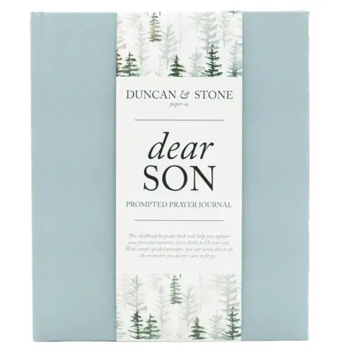 DUNCAN & STONE Dear Son: Prompted Baby Memory Book (Blue, 23 - TikTok Shop