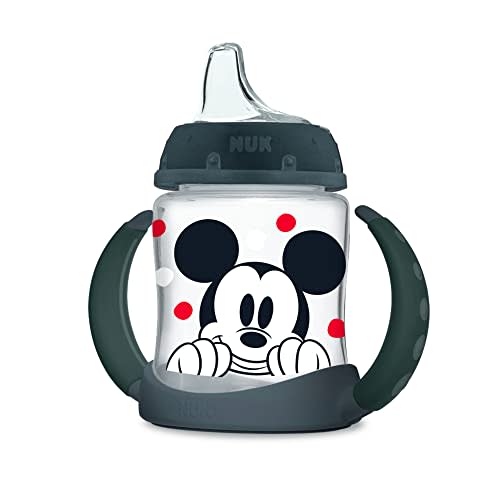NUK Disney Learner Spill Proof Sippy Cup, Mickey Mouse, 5 Oz 1Pack – BPA Free, Spill Proof Sippy Cup