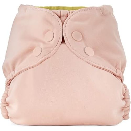 Esembly Cloth Diaper Outer, Swim and Waterproof Cloth Diaper Cover, Leak-Proof and Breathable Layer, Reusable with Snap Closure - Size 1 (7-17lbs), Blush