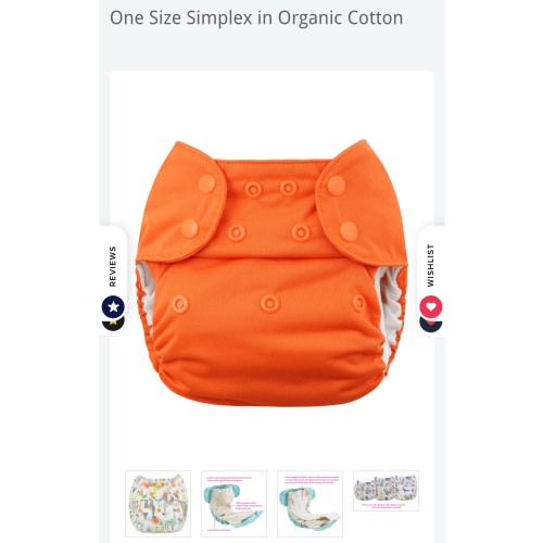 One Size Simplex in Organic Cotton – Blueberry & Me