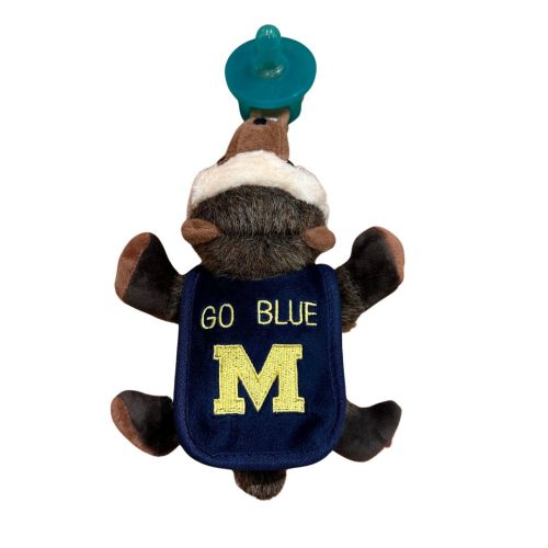 University of Michigan - Wolverine Plush Pacifier | Twinkle Twinkle Little One
