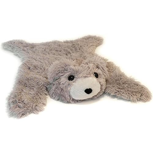 Handmade Frosted Brown Bear Rug - Cozy Woodland Nursery Decor for Newborns - Adorable Kids Rug - Soft & Cuddly Brown Bear Floor Throw - Big Lovey - Perfect New Born Baby Essential