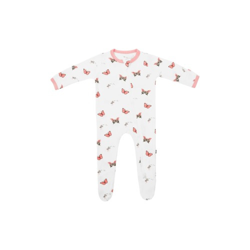 Baby Zip-Up Footie, Butterfly