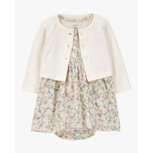 Baby 2-Piece Floral Dress Cardigan Set - Carter's | Carter's