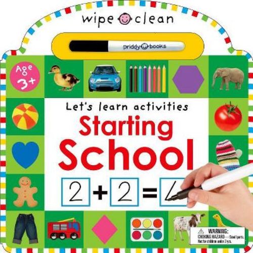 Wipe Clean: Starting School - By Roger Priddy (board Book)