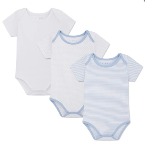 LAKE | Baby | Pima Cotton Pajamas | Parisian Green Baby Bodysuit Bundle
