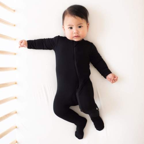 Zippered Footie in Midnight