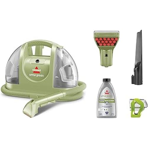 BISSELL Little Green Multi-Purpose Portable Carpet and Upholstery Cleaner, Car and Auto Detailer, with Exclusive Specialty Tools, Green, 1400B