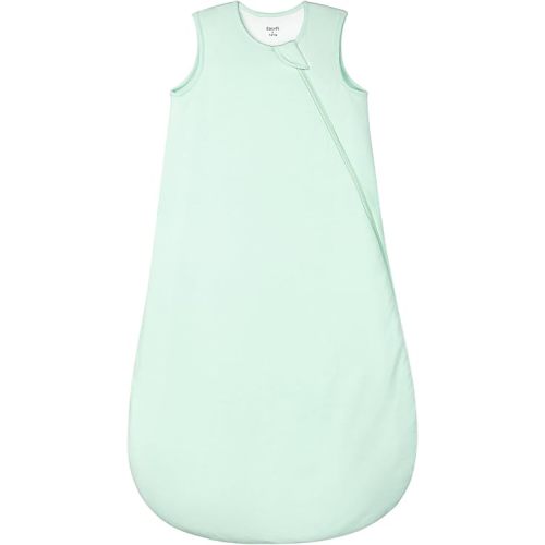 Supersoft Rayon Made from Bamboo Sleep Sack 6-12 Months 1.0 Tog Toddler Sleep Sack Baby Wearable Blanket with 2-Way Zipper Unisex Sleeping Bag for Babies All-year-around - Green