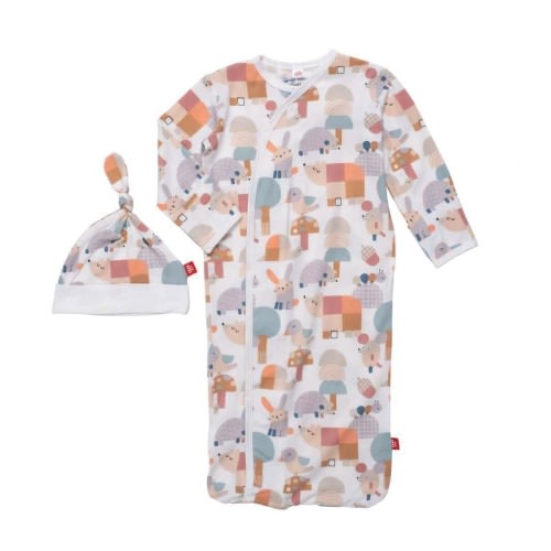 willow grove modal magnetic cozy sleeper gown + hat set – Magnetic Me