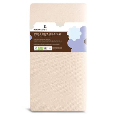 Naturepedic Organic Breathable 2 stage Crib mattress - Bellini Baby and Teen Furniture